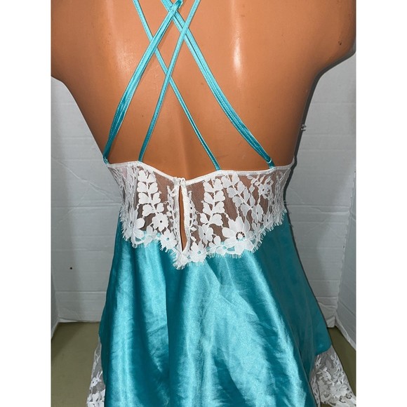 Vintage Victoria’s Secret silky satin slip y2k chemise negligee nightgown SM - Picture 9 of 12